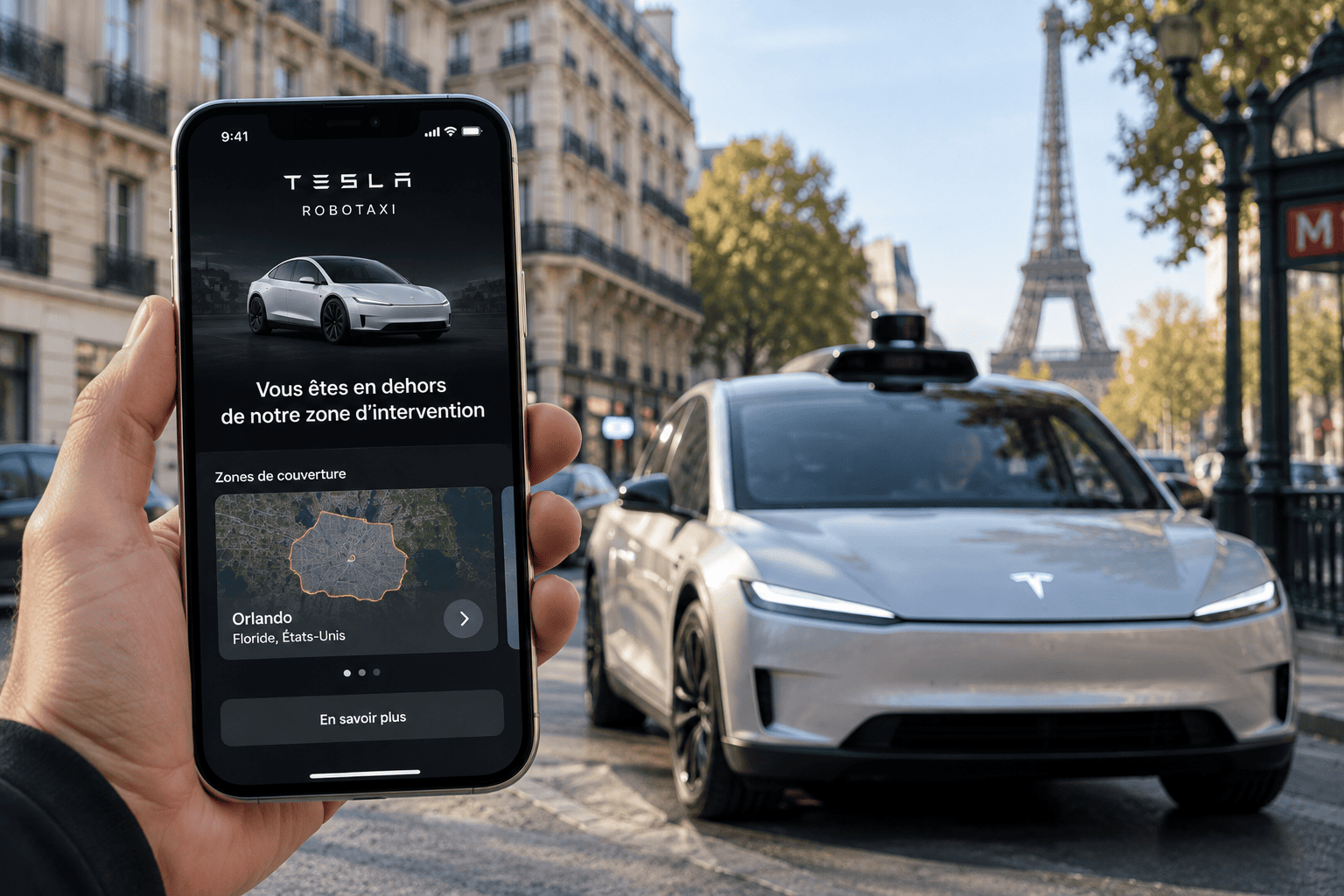 France : l’application Tesla Robotaxi devient disponible